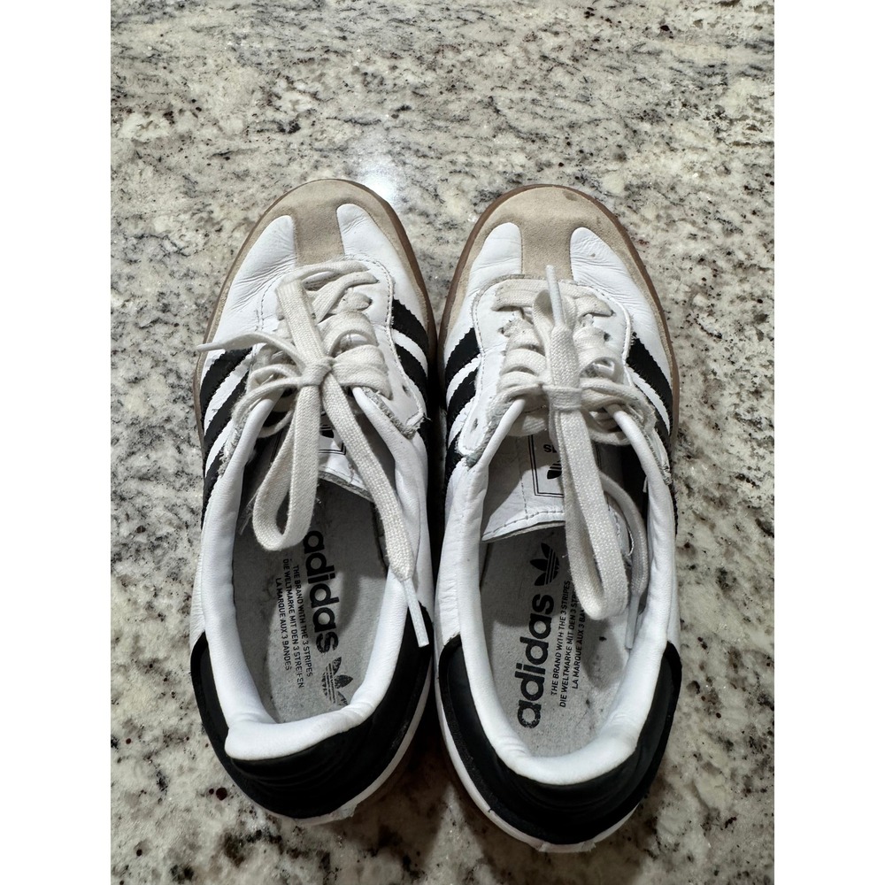 Adidas Samba Rose White Black Gum Platform Sneakers Womens 7.5 JI1349 - Picture 3 of 6